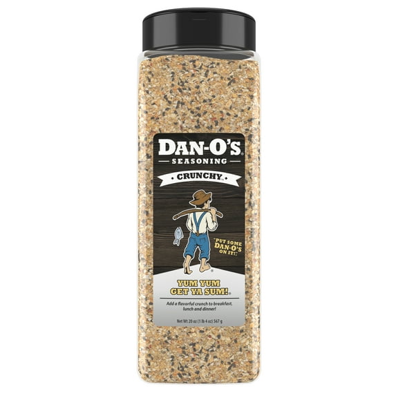 Dan-O's Crunchy™ Seasoning - All-Purpose Seasoning - Great for cooking & grilling anything - Large bottle (20 oz)