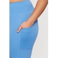 thumbnail image 5 of Women's Plus Size Solid High Waisted Leggings with Cell Phone Pockets, 5 of 5
