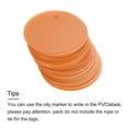 thumbnail image 4 of Unique Bargains 50pcs Waterproof Shipping Tags, PVC Metal Eyelet Durable Label Tear Resistant Blank Tag Orange, 4 of 6