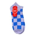 thumbnail image 2 of Wonder Nation, Girls Checker No-Show Socks, 1-Pack, Sizes S-L, 2 of 6