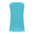thumbnail image 6 of Sawvnm Womens Sleeveless Tank Top Loose Fit Summer Blouse Casual Scoop Neck Flowy Layered Shirt Lightweight Breathable Solid Color Tunic Top for Daily Wear Vacation Beach, 6 of 9