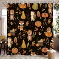 thumbnail image 2 of Nanqianyi Fall Shower Curtain,Autumn Leaf Fox Bathroom Curtain,47 x 72 Inch Polyester Fabric Waterproof Curtain with Hooks, 2 of 7