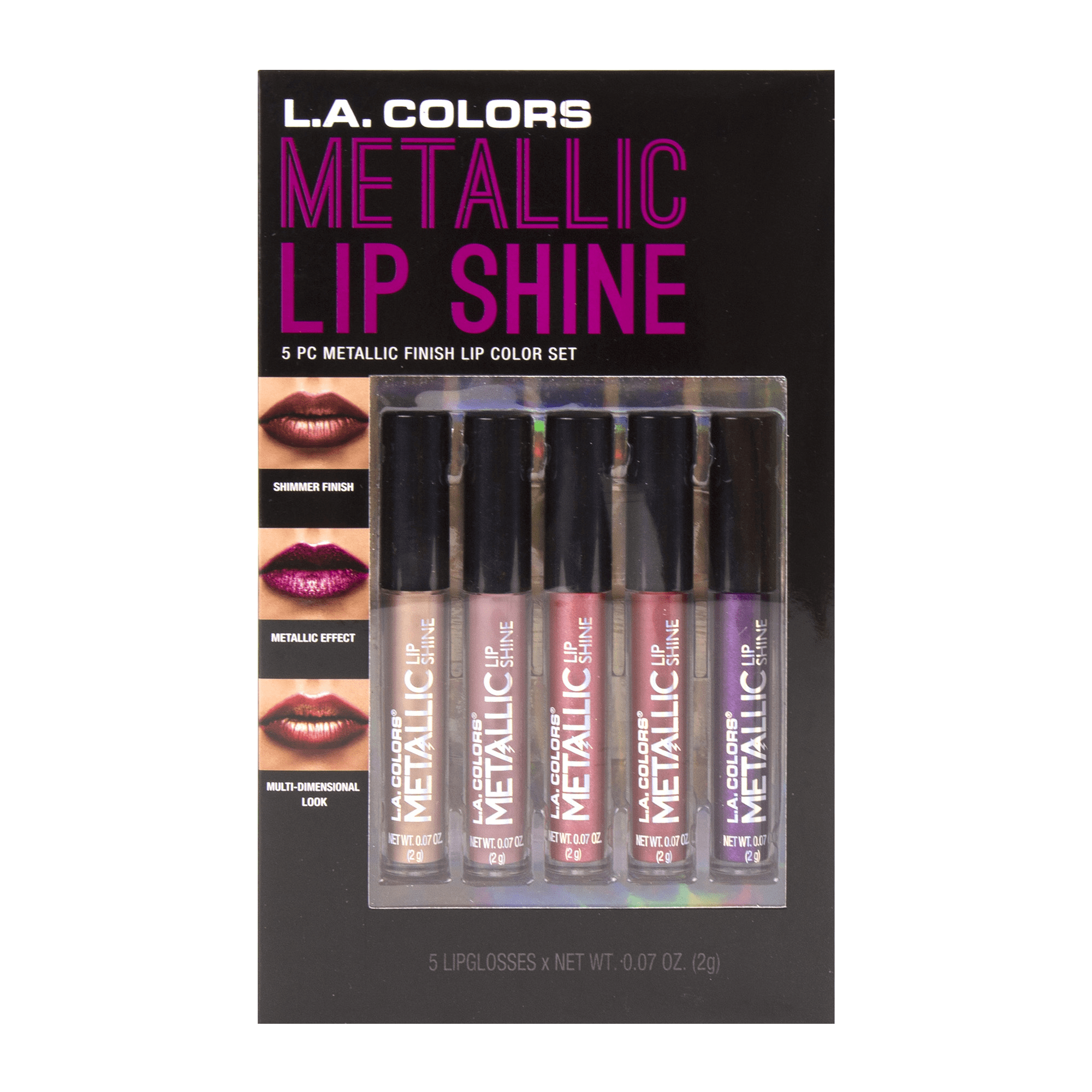 Metallic la gloss color chart color lip colors black ladies tunics
