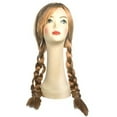 thumbnail image 2 of Anna Frozen Wig Disney Movie Strawberry Blonde Pigtails Braided Costume Womens, 2 of 2