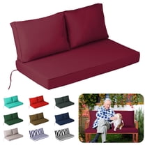 XXLYY Outdoor Loveseat Cushions, 48" x 24", Waterproof Fade Resistant Seat and Backrest Cushion Set for Patio Furniture