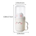 thumbnail image 3 of Travel Portable Toothbrush Case Breathable Washable Toothbrush Tube Holder Protective Cover for Bathroom White, 3 of 6