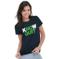 thumbnail image 3 of Know No Quit Motivation Gym Workout Womens Slim Fit Graphic Tee Brisco Brands M, 3 of 5