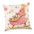 thumbnail image 1 of Funda de almohada navideña, funda de almohada, decoración navideña, cómoda almohada para sofá. Caja de regalo de trineo, 1 of 9