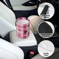 thumbnail image 6 of Round Car Trash Can 7×5.9in Waterproof, Durable, Not Easy To Fade, Easy To Install And Disassemble To Prevent Interior Pollution Plaid Fall Camo Pink_1, 6 of 7