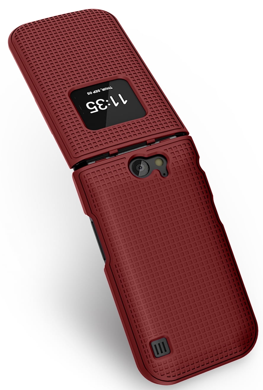 Nakedcellphone Hartschale Für Nokia 2720 V – Gitterstruktur, Blaugrün, Für Verizon TA-1295