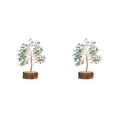 thumbnail image 3 of Inteprter Árbol de cristal de bonsái de piedra: exquisita decoración del hogar con encanto natural, árbol artificial en el interior, aventurina verde 2Conjunto, 3 of 6