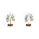 thumbnail image 1 of Advancent Árbol de cristal natural de piedra - Impresionante decoración hecha a mano para el hogar Árbol artificial para interiores aventurina aventurina verde 2Conjunto, 1 of 6