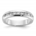 thumbnail image 2 of Diamond2Deal 14K White Gold Men's 9-Stone 1/2 cttw Lab Grown Diamond Ring Size 10, 2 of 6