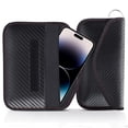 thumbnail image 1 of Bolsa para teléfonos y llaves de coche, bolsa de bloqueo de señal, funda protectora de Material de fibra de carbono para protección de privacidad de teléfono móvil y llavero, 1 of 5