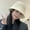 White, variant on Hat Female Woven Hollow Straw Hat Summer Breathable Sunscreen Hats Outdoor Beach Show Face Face Small Wild Pot Cap