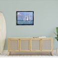 thumbnail image 2 of Stupell Industries Sailboats Drifting Vivid Blue Sky Painting Jet Black Floating Framed Canvas Print Wall Art, Design by Nina Blue, 2 of 6