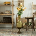 thumbnail image 5 of Decorative Antique Style 2 Handle Metal Jug Floor Vase for Entryway, Living Room or Dining Room, 5 of 8