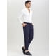 thumbnail image 3 of Pantalones de vestir a rayas para hombre Pantalones formales de rayas verticales de corte recto Pantalones a rayas Azul XL, 3 of 6
