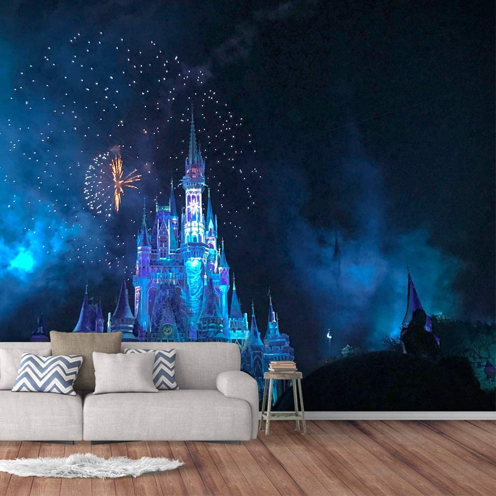 Idea4wall 6pcs Dream Castle Peel and Stick Wallpaper Removable Wall Murals  Large Wall Stickers for Home Decoration, 100