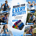 thumbnail image 7 of 10 Pack Cooling Towels Ice Towel Workout Towel, Soft Breathable Sweat Towel for Sports, Yoga, Gym, Golf, Camping, Running, Fitness, Workout & More Activities, 7 of 7