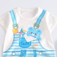 thumbnail image 4 of Sopiago Baby Rompers Boy Newborn Unisex-Baby Sleeveless and Short-Sleeve Romper Baby Clothes Boys Light Blue,0-3 Months, 4 of 4