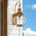 thumbnail image 6 of Livex Lighting Harbor Outdoor Wall Lantern in Flemish Aged Brass, 6 of 10