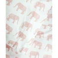 thumbnail image 2 of Melange Home Printed Design Cotton Collection 400 Thread Count Pink Elephants Embroidered Bed Sheet Set California King, 2 of 4