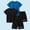 Navy, variant on 2 Pcs Kids' Boys Sport Outfit Sets Children's Round Neck Short Sleeved T-Shirts and Casual Loose Athletic Shorts Two Piece Child's Summer Outdoor Sportswear Sets