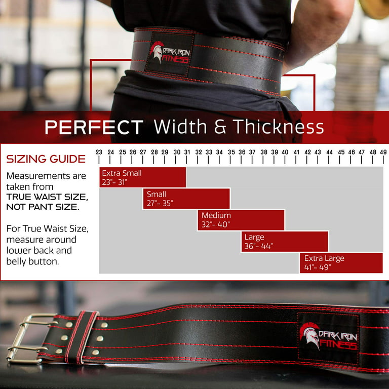 Dark Iron Fitness Weight Lifting Belt for Men & Women - 100