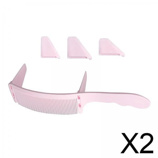 Peine para cortar el cabello,peine profesional de corte plano para hombres,peines curvos para peinado de barbero duraderos,alfileres redondeados con parte plana peine para peinar el