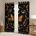 thumbnail image 2 of Homewish Flying Butterflies Boy Girl Black Out Curtains,Botanical Plants Mushroom Curtains Pack of 2 (42x63 Each),Vintage Chic Floral Flowers Bedroom Curtains,Breathable Home Decor, 2 of 6