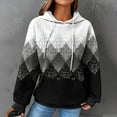 thumbnail image 1 of Sudaderas y chaquetas casuales con capucha de manga larga para mujer, sudaderas casuales de cuello redondo y manga larga, blusas lisas con capucha, top de poliéster para mujer, 1 of 3