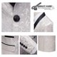 thumbnail image 5 of Traje de esmoquin jacquard para hombre, corte entallado, de dos piezas, para boda, fiesta y graduación, s202412241253, 5 of 5