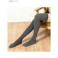 thumbnail image 3 of BadPiggies 2 Pairs Women Thigh High Socks Autumn Winter Over Knee Long Boot Warm Cable Knit Elastic Stockings (Gray), 3 of 8