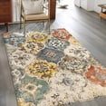 thumbnail image 3 of Vintage Boho Large Area Rugs for Bedroom Living Room, Soft Non Slip Carpet Bedside Rug, Chic Farmhouse Neutral Morocco Geometric Rectangular Floor Cover Kitchen Accent Rug 4'x6' for Office, 3 of 9