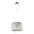 thumbnail image 1 of Z-Lite 875WH-CH- 5 Light Island/Billiard Light Chrome Steel  Organza, 1 of 1