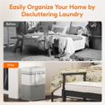 thumbnail image 5 of 1*Dirty Clothes Basket Clearance! Laundry Basket Laundry Basket Can Be Folded With Long and Short Handles for Easy Carrying and Cleaning Freestanding for Bedroom Bathroom Home Textile Storage, 5 of 9