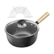 thumbnail image 1 of Sartén Tempura de estilo japonés, olla freidora con escurridor de goteo de aceite, sartenes antiadherentes para cocina y restaurante 20cm con tapa Soledad Freidora, 1 of 10
