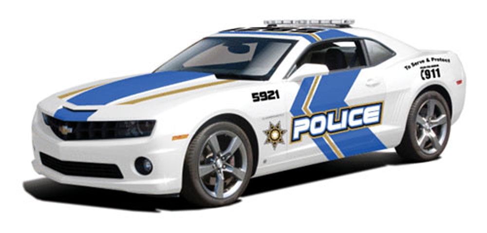 Chevy Camaro SS RS Police Car, White - Maisto 31161 - 1/18 ...