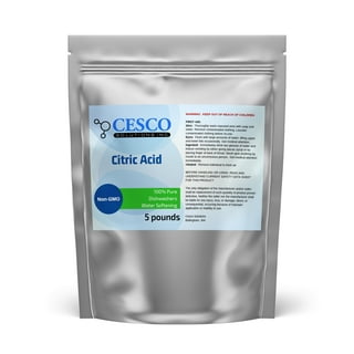 Citric Acid Powder 5 lbs. Bulk 100% Pure Food Grade, Kosher, NON-GMO, For  Cooking, Baking, Cleaning, Bath Bomb and Soap Making. 