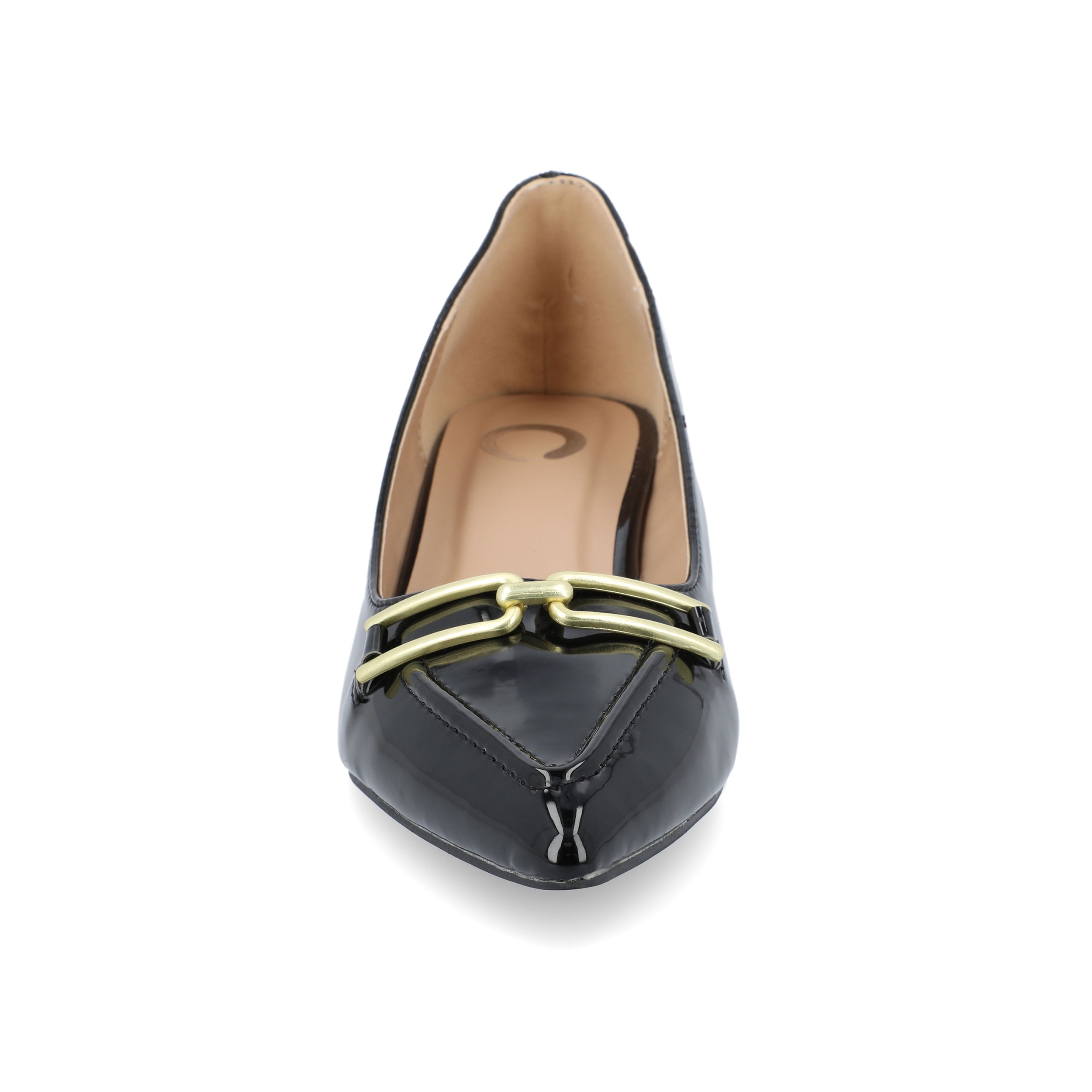 Journee Womens Rumi Kitten Heel Loafer Pointed Toe Pumps, Widths Available