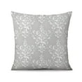 thumbnail image 2 of 18x18 Inch Decorative Patchwork Pillow Covers in Elegant Grey and Beige, Pack of 2, 2 of 7