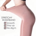 thumbnail image 4 of G&Y Fleece Lined Tights for Women - Opaque Warm Winter Tights, 2 Pack, Nude M, 4 of 6