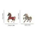 thumbnail image 6 of SmartBy Retro Horse Brooch Rhinestone Inlaid Horse Pin Zodiac Year Animal Brooch Men Women Suit Accessory for Handbag Clothes Decoration, 6 of 7
