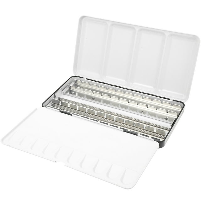unbranded Caja Metálica Vacía Para Acuarela Material Premium Portátil Para Artistas Principiantes Y