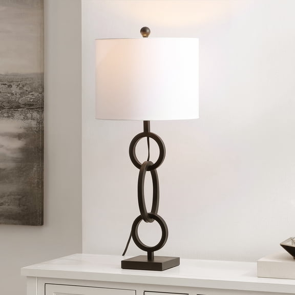 Safavieh Alaia 13" Transitional Metal Table Lamp, Black