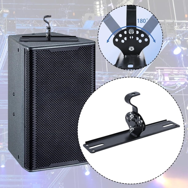 Altavoz de pared para montaje en techo de aleación ajustable, ahorra espacio, accesorio práctico, fácil instalación, soporte de montaje para escenario