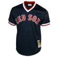 thumbnail image 2 of Mitchell & Ness Ted Williams Boston Red Sox 1990 Authentic Cooperstown Collection Batting Practice Jersey - Navy Blue, 2 of 5