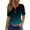 #20 Blue, variant on Staron Summer Shirts for Women Trendy Summer Vacation Tops Button V Neck Boho Short Sleeve Shirts Dressy Summer T-shirt