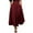 Red, variant on Women's Skirts Casual A-Line Skirt High Waist Skirt Ankle Length Skirts